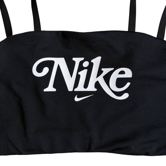 Nike Sportswear Women's Retro Femme Light-Support Sports Bra (Black) - XL - Picture 2 of 6